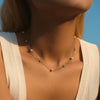 MODIAN 925 Sterling Silver Zircon Beads &Pearl Chain Necklaces Pendant For Women Fine Jewelry  Valentine’s Day Gifts