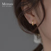 MODIAN Authentic 925 Sterling Silver Small Rainbow Color Zirconia Hoop Earrings For Women Fine Jewelry Ear Buckles