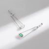 MODIAN Authentic 925 Sterling Silver Vintage Emerald Cut Ring For Women Exquisite Adjustable Link Chain Rings Fine Jewelry