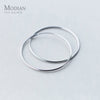 MODIAN Classic Charm Round Simple Collection Hoop Earrings Real 925 Sterling Silver Big Earrings For Women Jewelry