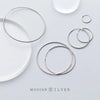 MODIAN Classic Charm Round Simple Collection Hoop Earrings Real 925 Sterling Silver Big Earrings For Women Jewelry