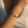 MODIAN Crystal Pearl Bracelets 925 Sterling Silver Adjustable Oval Moonstone Bangle Bracelets For Women Fine Jewelry Gift