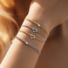 MODIAN D Color Pave Setting Moissanite Bracelets 925 Sterling Silver Romantic Heart Gourmette Bracelet For Women Jewelry Gifts