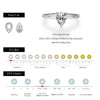 MODIAN D Color Pear Cut Moissanite Ring 925 Sterling Silver Water Drop Lab Diamond Wedding Rings For Women Wedding Fine Jewelry