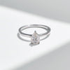MODIAN D Color Pear Cut Moissanite Ring 925 Sterling Silver Water Drop Lab Diamond Wedding Rings For Women Wedding Fine Jewelry