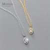 MODIAN Exquisite Eyes Necklace New Authentic 925 Sterling Silver Sparkling Clear CZ Link Chain Female Gift Fine Jewelry