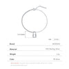 MODIAN Exquisite Lock Bracelet 925 Sterling Silver Shining CZ Asymmetry Bracelets Trendy Link Chain Jewelry For Women Gifts