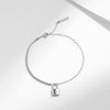 MODIAN Exquisite Lock Bracelet 925 Sterling Silver Shining CZ Asymmetry Bracelets Trendy Link Chain Jewelry For Women Gifts