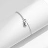 MODIAN Exquisite Lock Bracelet 925 Sterling Silver Shining CZ Asymmetry Bracelets Trendy Link Chain Jewelry For Women Gifts