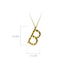 MODIAN Exquisite Pendant Design Genuine 925 Sterling Silver Simple 26 Letters Chain Necklace For Women Fine Jewelry