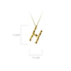 MODIAN Exquisite Pendant Design Genuine 925 Sterling Silver Simple 26 Letters Chain Necklace For Women Fine Jewelry