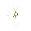 MODIAN Exquisite Pendant Design Genuine 925 Sterling Silver Simple 26 Letters Chain Necklace For Women Fine Jewelry
