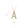 MODIAN Exquisite Pendant Design Genuine 925 Sterling Silver Simple 26 Letters Chain Necklace For Women Fine Jewelry