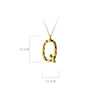 MODIAN Exquisite Pendant Design Genuine 925 Sterling Silver Simple 26 Letters Chain Necklace For Women Fine Jewelry