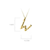 MODIAN Exquisite Pendant Design Genuine 925 Sterling Silver Simple 26 Letters Chain Necklace For Women Fine Jewelry