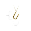 MODIAN Exquisite Pendant Design Genuine 925 Sterling Silver Simple 26 Letters Chain Necklace For Women Fine Jewelry