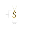 MODIAN Exquisite Pendant Design Genuine 925 Sterling Silver Simple 26 Letters Chain Necklace For Women Fine Jewelry