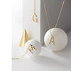 MODIAN Exquisite Pendant Design Genuine 925 Sterling Silver Simple 26 Letters Chain Necklace For Women Fine Jewelry