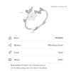 MODIAN Exquisite Shell Pearl Thin Flower Ring Real 925 Sterling Silver Opening Size Stackable Finger Rings For Women Jewelry