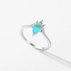 MODIAN 925 Sterling Silver Crown Finger Ring Paraiba Tourmaline Ring For Women Luxury Wedding Engagement Fine Jewelry