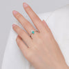 MODIAN 925 Sterling Silver Crown Finger Ring Paraiba Tourmaline Ring For Women Luxury Wedding Engagement Fine Jewelry