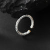 MODIAN Genuine 925 Sterling Silver Tin oil Pattern Adjustable Finger Rings For Women Sense Of Design Fine Jewelry Anel