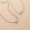 MODIAN Geometric Short Choker Necklace Soldi 925 Sterling Silver Europe Female Necklaces For Women Party Fine Jewelry
