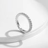 MODIAN Luxury D Color Moissanite Band Stackable Ring For Women Real 925 Sterling Silver Wedding Jewelry With Exquisite Box Gift