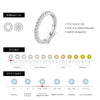 MODIAN Luxury D Color Moissanite Band Stackable Ring For Women Real 925 Sterling Silver Wedding Jewelry With Exquisite Box Gift
