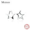 MODIAN Minimalism Irregular Star Hoop Earring for Women  925 Sterling Silver Anti-Allergy Earring Fine Jewelry Girl Gift