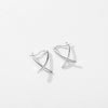 MODIAN Pure 925 Sterling Silver Simple Cross Line Ear Buckles Sense Of Design Hoop Earrings For Women Fine Jewelry
