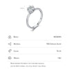 MODIAN Solid 925 Sterling Silver Crown Exquisite 1CT Shining Zirconia Wedding Ring For Women Engagement Basic Fine Jewelry Gifts