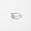 MODIAN Solid 925 Sterling Silver Crown Exquisite 1CT Shining Zirconia Wedding Ring For Women Engagement Basic Fine Jewelry Gifts