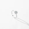 MODIAN Solid 925 Sterling Silver Crown Exquisite 1CT Shining Zirconia Wedding Ring For Women Engagement Basic Fine Jewelry Gifts