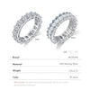 MODIAN Solid 925 Sterling Silver Exquisite Luxury Emerald Cut High Grade Zirconia Ring For Women Wedding Engagement Fine Jewelry