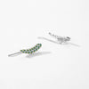 MODIAN Solid 925 Sterling Silver Minimalist Enamel Tree Leaves Stud Earrings Trendy Simple Earrings for Women Fine Jewelry Gift