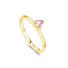 MODIAN Trendy 925 Sterling Silver Simple Triangle Morganite Stone Finer Rings Elegant Simple Ring For Women Party Jewelry Anillo