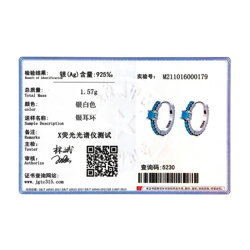 MODIAN Vintage Natural Turquoise Hoop Earrings Solid 925 Sterling Silver Luxury Trendy Earring For Women Wedding Jewelry Brincos