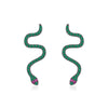 MODIAN Winter Trendy Black Snake Earrings Real 925 Sterling Silver Luxury Animal Punk Earrings For Women Party Fine Jewelry