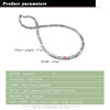 Man  100% 925 Sterling Silver 6mm 56cm Classic pendant Necklace For Men's  Solid  silver   Charm Jewelry Boy