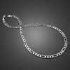 Man  100% 925 Sterling Silver 6mm 56cm Classic pendant Necklace For Men's  Solid  silver   Charm Jewelry Boy