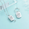 Memorial Key Chain Cremation Funeral Urns Jewelry For Pet Ashes Stainless Steel Women/Men Gift Small Urns Keepsake Customized