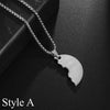 Men Women  Fitness Stainless Steel Weight Plate Barbell Chain Pendant Necklace Couples Casual Sports Jewelry