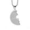 Men Women  Fitness Stainless Steel Weight Plate Barbell Chain Pendant Necklace Couples Casual Sports Jewelry
