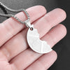 Men Women  Fitness Stainless Steel Weight Plate Barbell Chain Pendant Necklace Couples Casual Sports Jewelry
