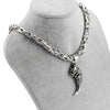Men's Byzantine Chain Necklaces Punk Stainless Steel Jewelry Wolf Pendant Necklace For Men  Emperor chain Gifts customizable