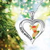 Merry Christmas Exquisite Zircon Elk Necklaces for Women   Crystal Deer Pendant Clavicle Chain Necklace Festival Jewelry