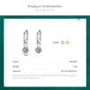 Modian 100% 925 Sterling Silver Classic Circle Sparkling Clear CZ Hoop Earrings For Women Luxury Wedding Statement Jewelry Arete