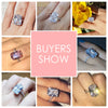 Modian 100% 925 Sterling Silver Rectangle 5A Clear Zircon Luxury Rings Anniversary Engagement Jewelry For Women Rings