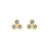 Modian 100% 925 Sterling Silver Simple Round Sparkling Clear CZ Tiny Small Stud Earrings For Women Wedding Jewelry Gift Brincos